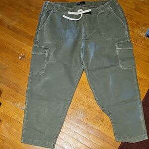 GAP Green Cargo Pants with Drawstring Waistband